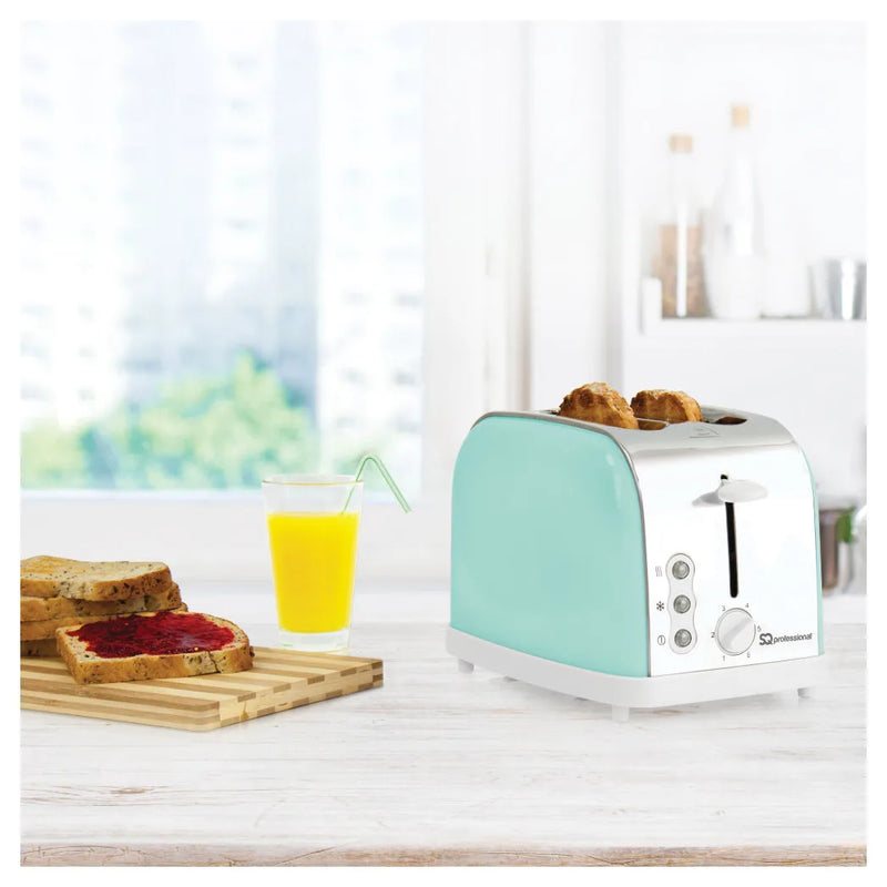 Sq Professional Dainty 2 Slice Toaster 900W Seafoam