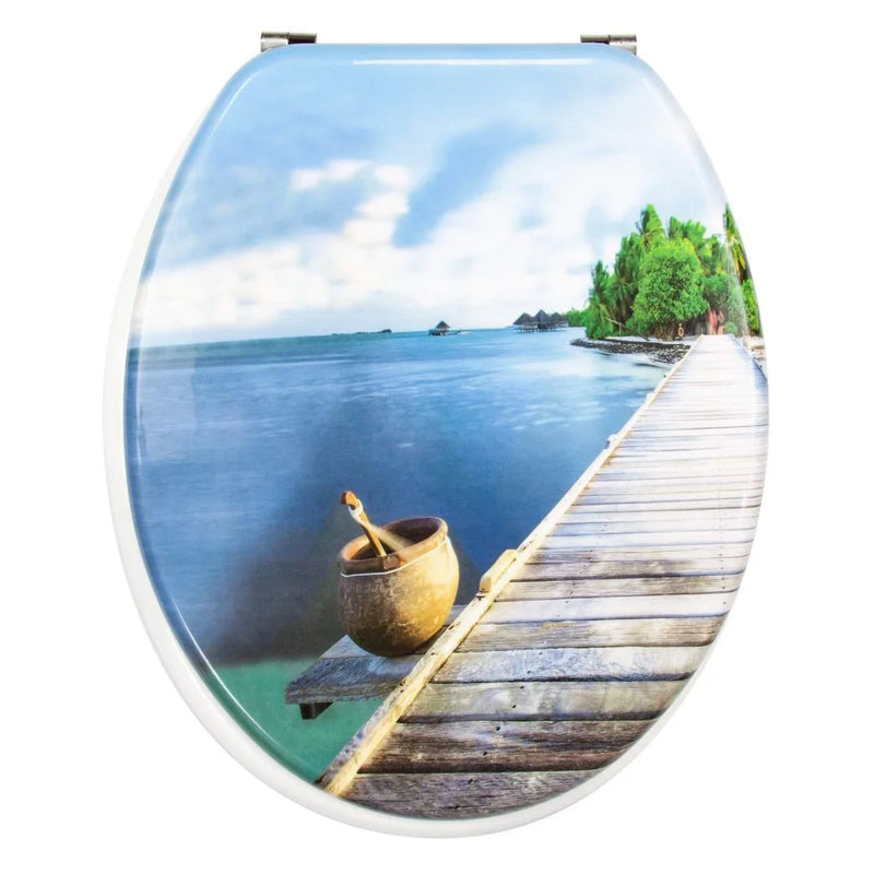 Sq Professional Bathroom Toilet Seat Aquatic Horizon W x L x H