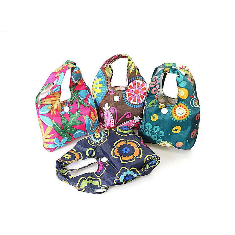 Mini Foldable Pocket Size Purse Bag In Assorted Designs