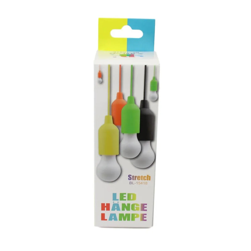 Led Hanging Lamp Bulb Warm Light Assorted Colours