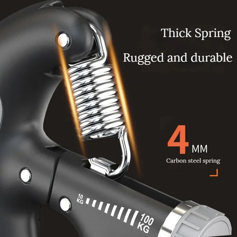Sport 10-100 kg Hand Grip Strengthener Adjustable Forearm Wrist Finger Trainer~