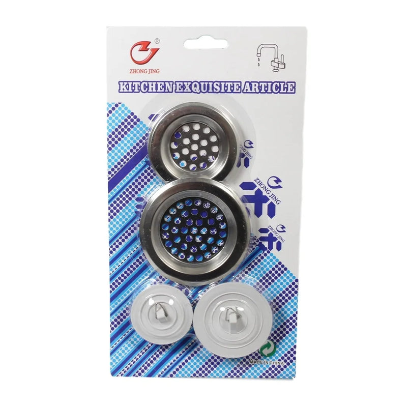 Kitchen Sink Darin Cover And Plug Set Pack Of 4 Assorted Sizes