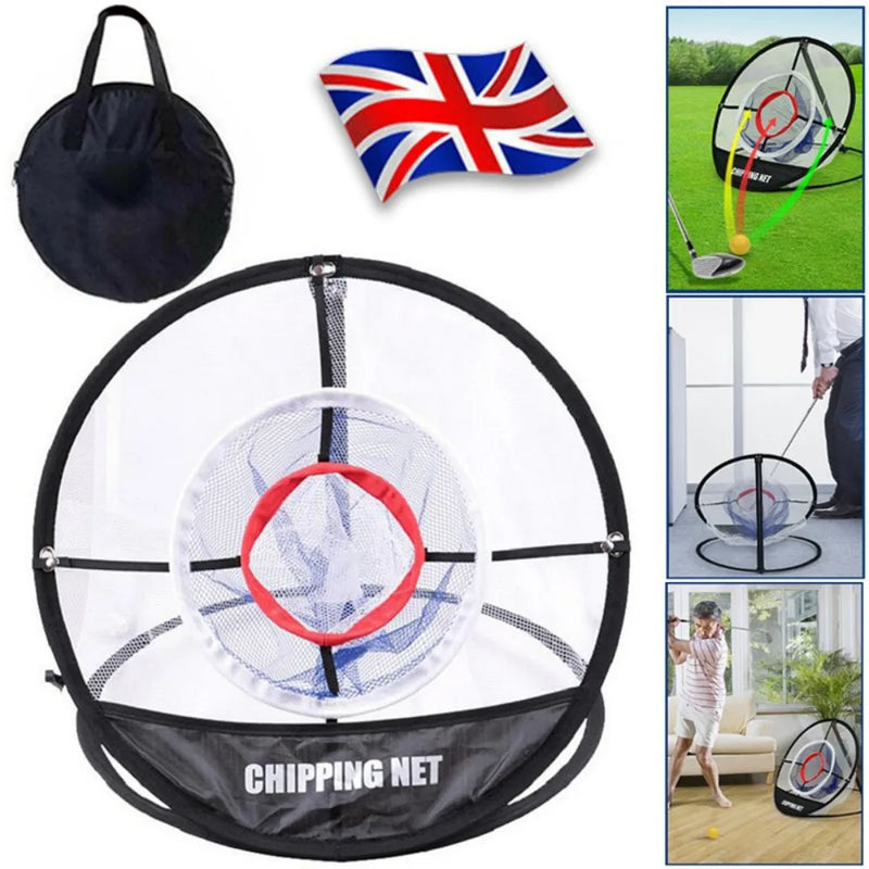 Golf Chipping Net Cage Pitching Hitting PopUP Basket Practice Training Foldable