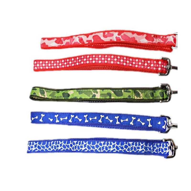 Dog Leash Lead With Harness Printed Design Assorted Designs