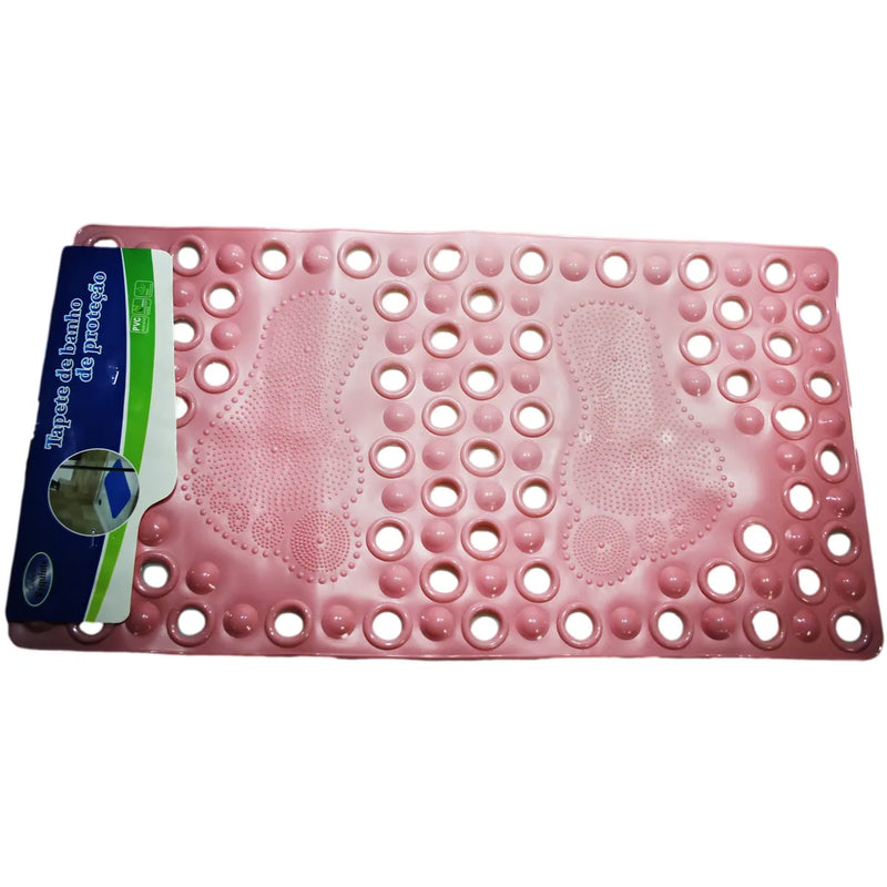 Anti – Slip Bathroom Shower Bath Mat With Feet Design Assorted Colours
