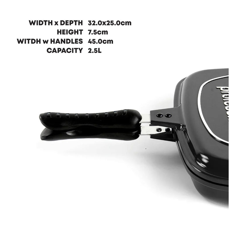 Sq Professional Nea Diecast Double Sided Magic Pan Nera Black