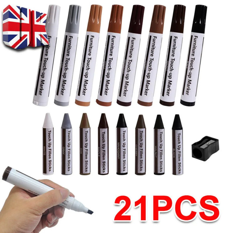 Laminate Floor Worktop Furniture Repair Kit Wax System for Chips Scratches P& P