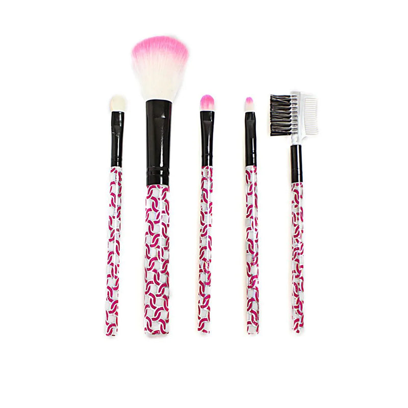 Makeup Cosmetic Brush Set Of 5 Assorted Designs
