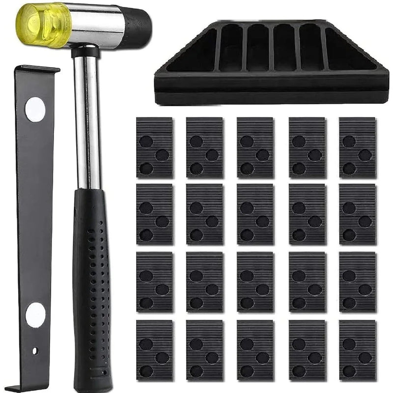 24pcs Wood Flooring Laminate Installation Floor Fitting Kit Set Fit Diy HandTool