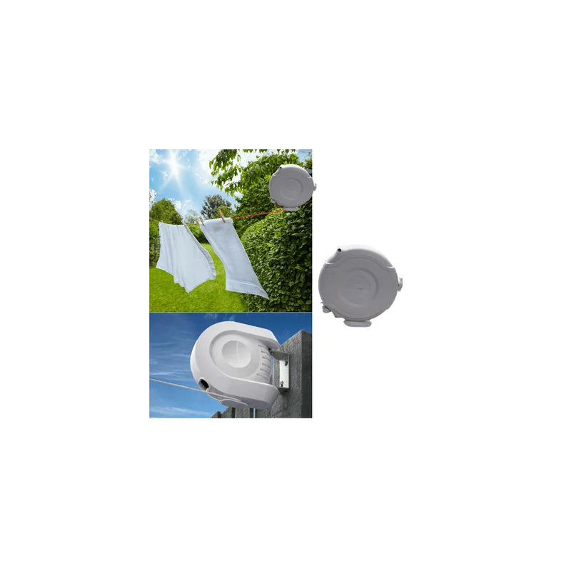 Easy To Install Retractable Garden Washing White Or Grey Line 26 Metre