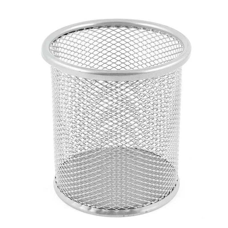 Round Metal Mesh Pencil Holder Assorted Colours