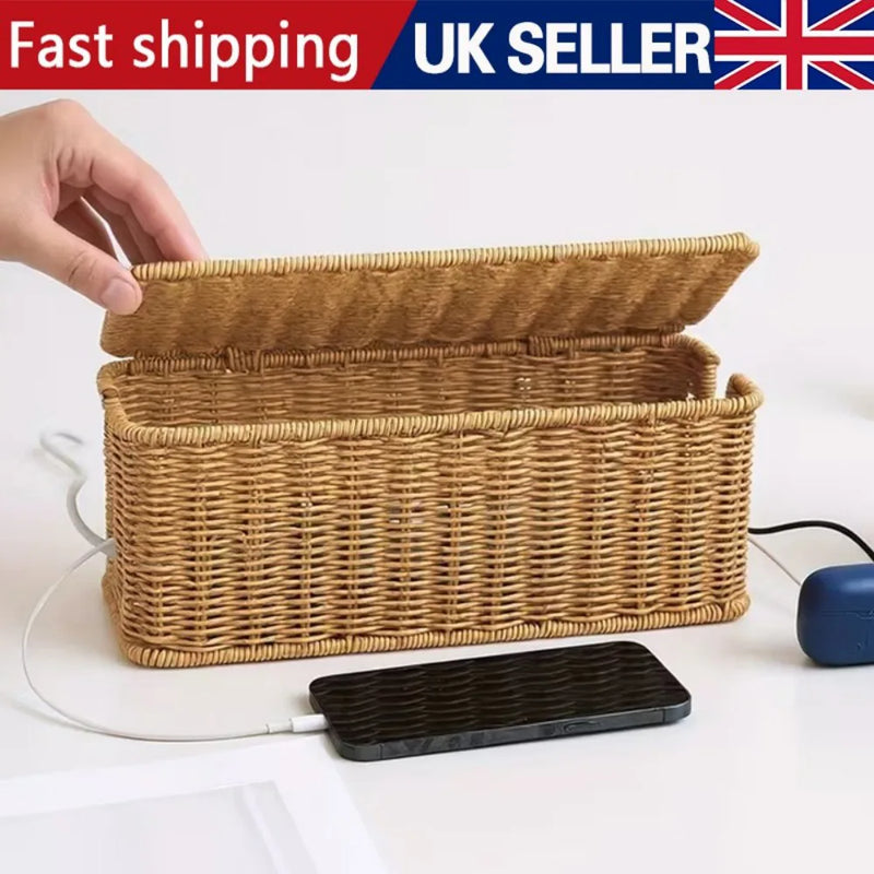 Cable Wire Cord Storage Box Case Management Plug Socket Tidy Safety Organiser