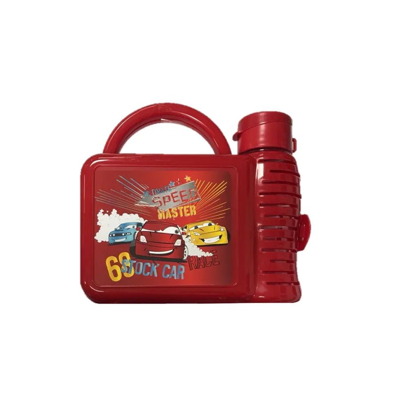Tuffe x Plastic Children'S Lunch Bo x With Water Bottle Assorted Designs