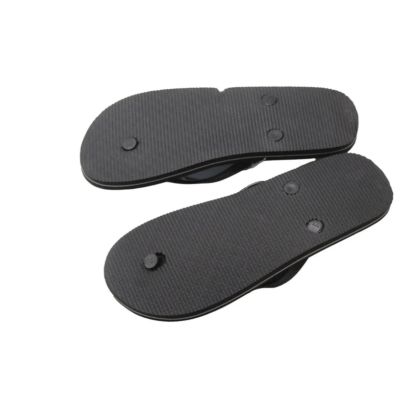 Blue Black Plam Tree Theme Beach Pool Flip Flops