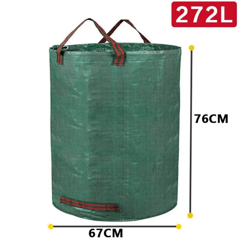 2X 272L Large Garden Waste Bags Refuse Heavy Duty Sacks Grass Leaves Rubbish Bag