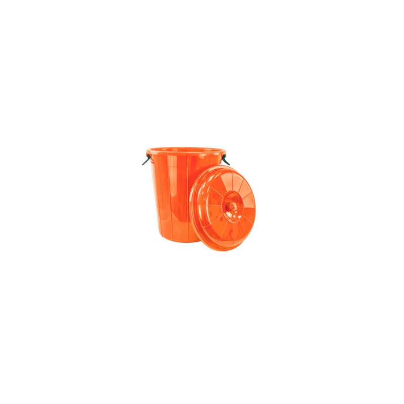100L Plastic Eco Storage Drum Bin Bucket With Dual Side Handles, Assorted Colours