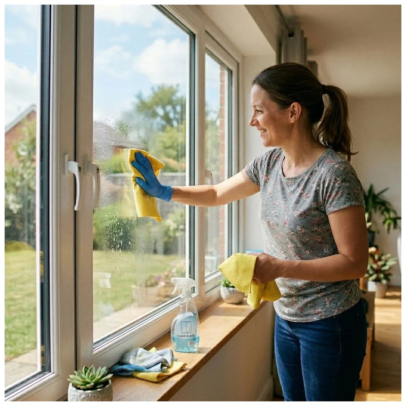 Yellow Microfibre Windshield And Glasses Cleaning Cloth