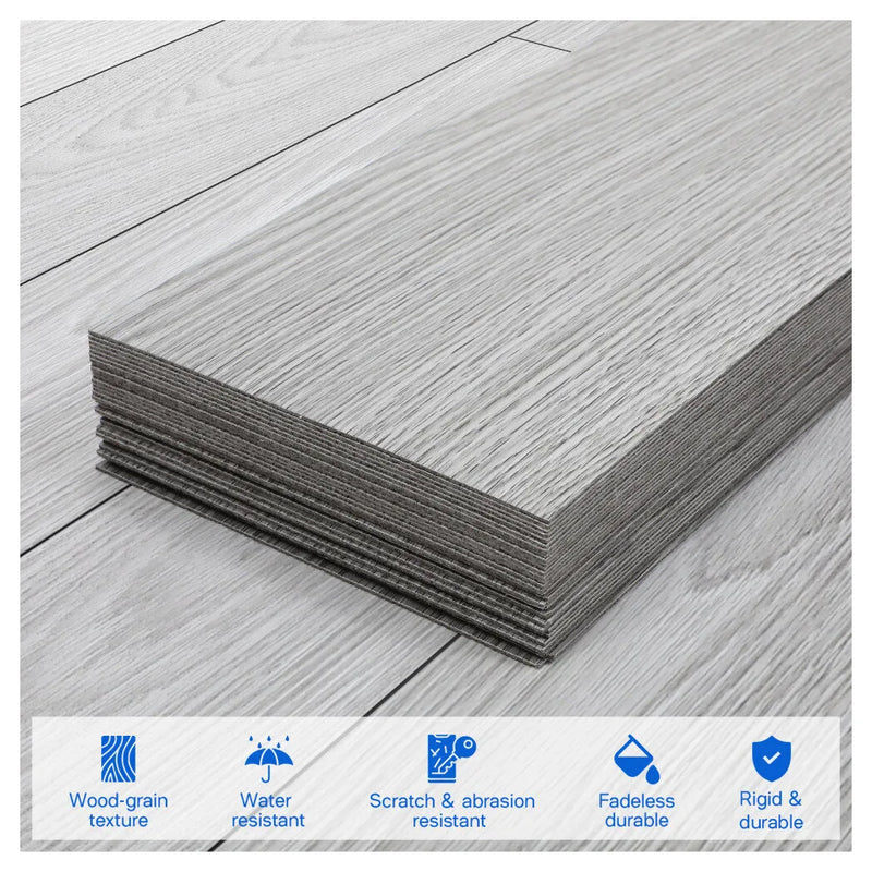 5m² Floor Planks Tiles Self Adhesive Wood Effect Vinyl Flooring Kitchen Bathroom