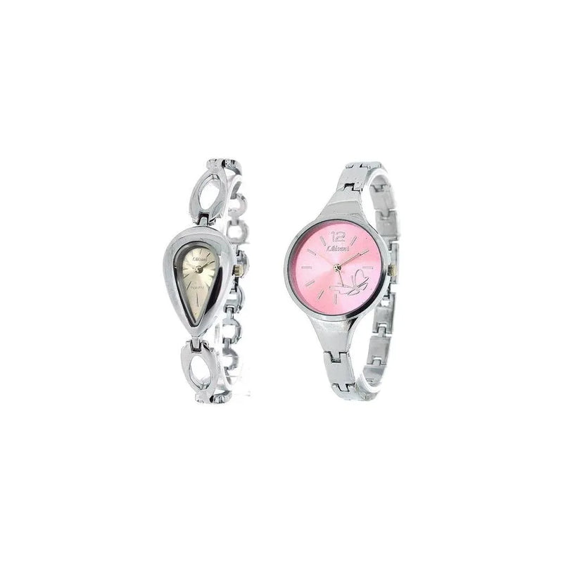 Luisant Ladies Fashion 10 Assorted Style Silver Steel Bracelet Strap Watch - CLEARANCE NEEDS RE-BATTERY