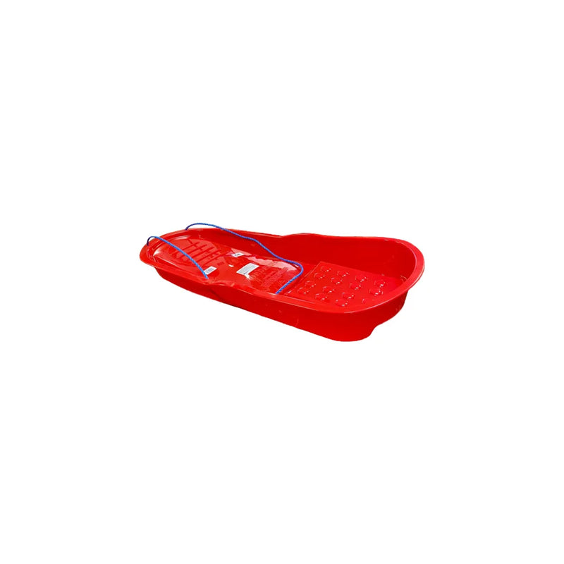 Children'S Plastic Swordfish Snow Sleigh Sledge With Rope 85 cm x 40 cm Red