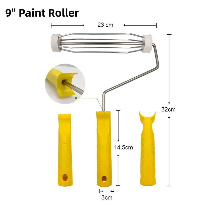 11-Piece Paint Roller Set - Extendable Handle for Wall Ceiling Painting UK