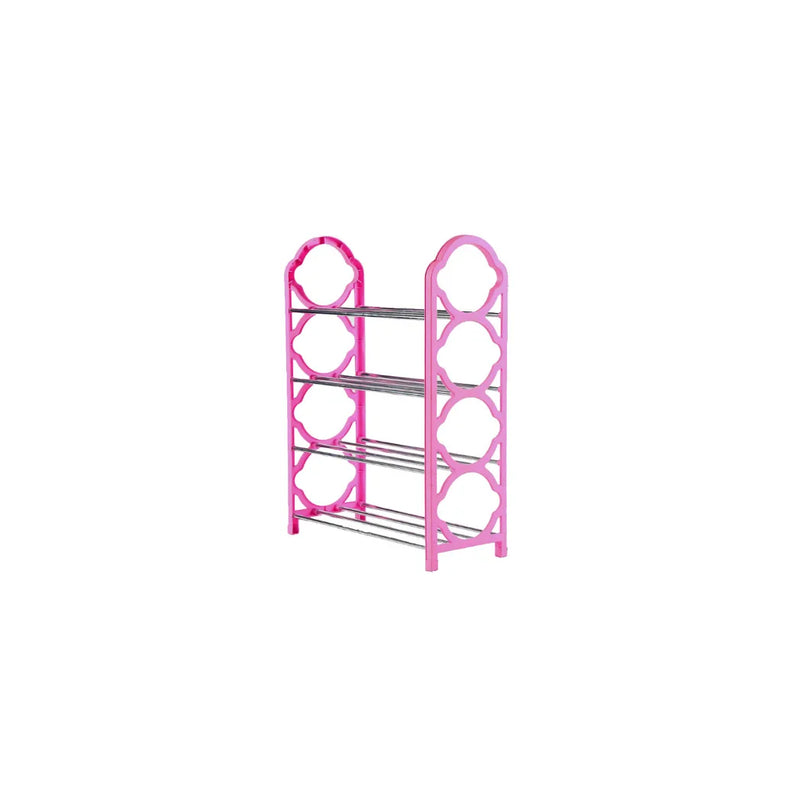 Plastic Shoe Organiser Rack 5 Tier Assorted Colours