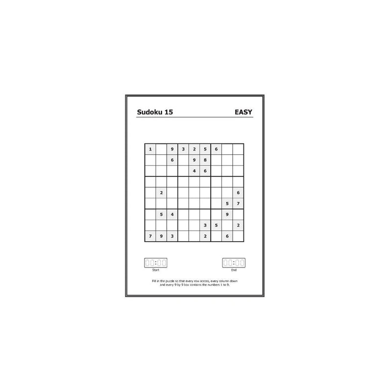 Mega Large Print Modern Sudoku Book 1 Easy & Medium