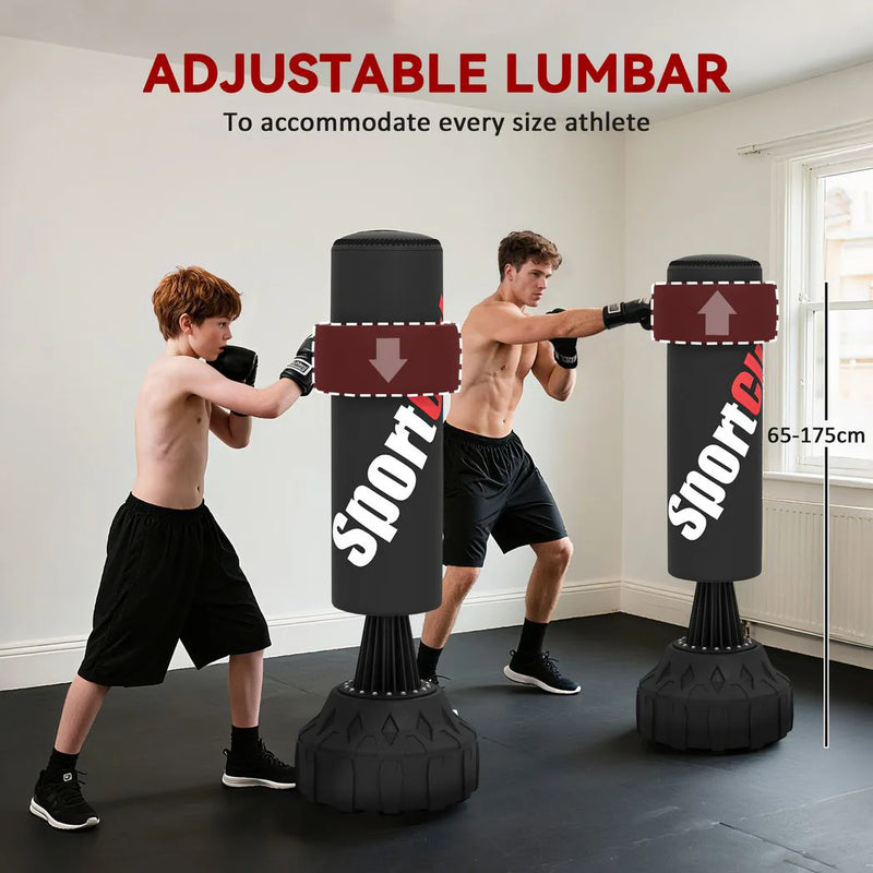 SPORTNOW 6ft Heavy Boxing Bag with Stand and Suction Cup Base