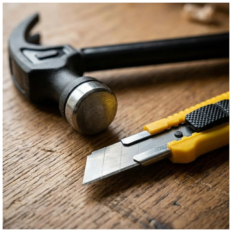 Diy Tools Set Of 2 – Claw Hammer & Stanley Knife