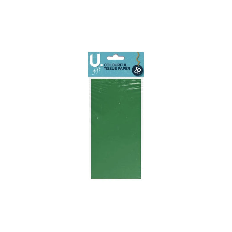 Colourful Tissue Paper 10 Sheets Assorted Colours