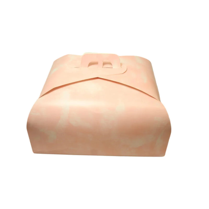 Paper Cake Bo x Pink Gold Festive Square Easy Assemble Cake Bo x