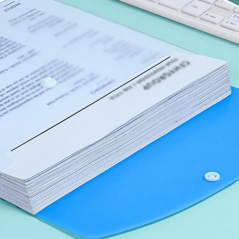 Document Wallets Expandable File Folder  A4 Punched Pockets  Pack of 12