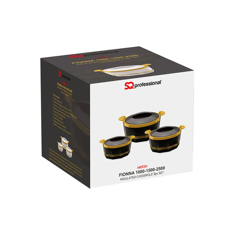 Sq Professional Fionna Hot Pot Set Of 3 1.0 – 1.5 – 2.5L White