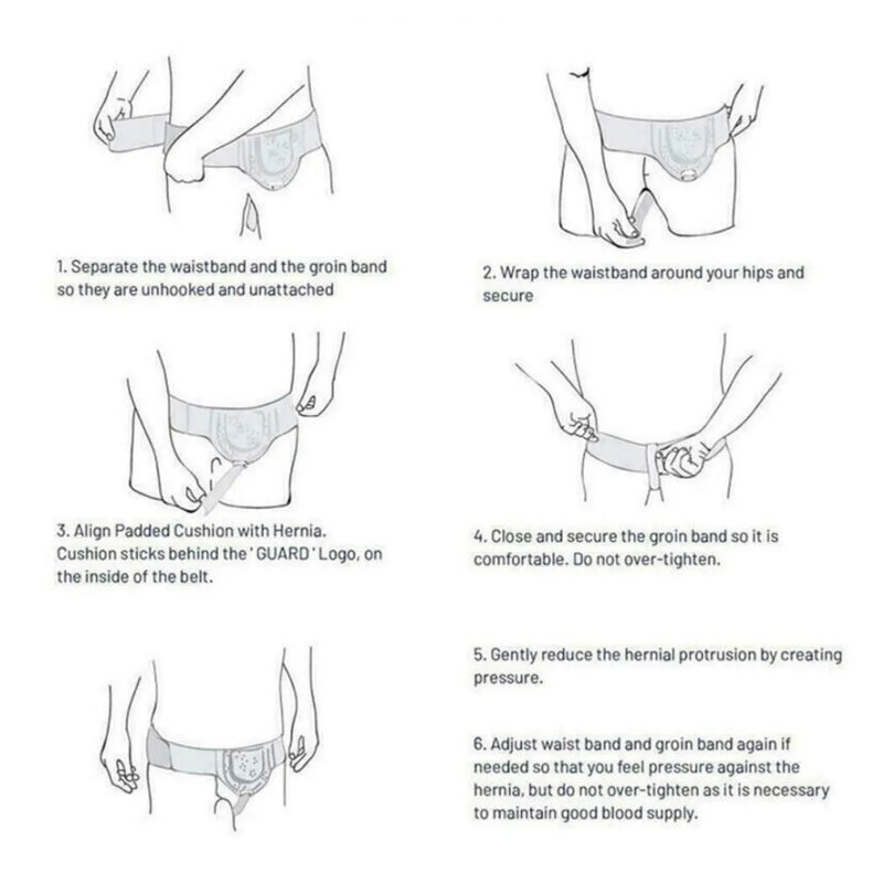Inguinal Groin Hernia Belt Abdominal Groin Removable Support Truss Brace Men