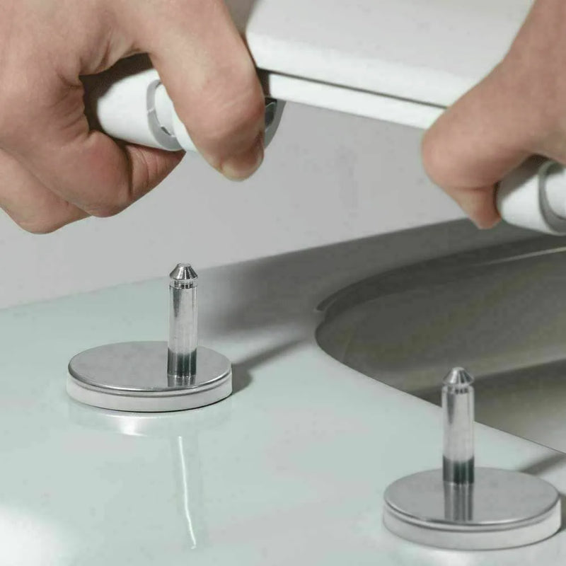 Soft Close Square Toilet Seat Quick Release Anti-Bacterial Adjustable Heavy Duty