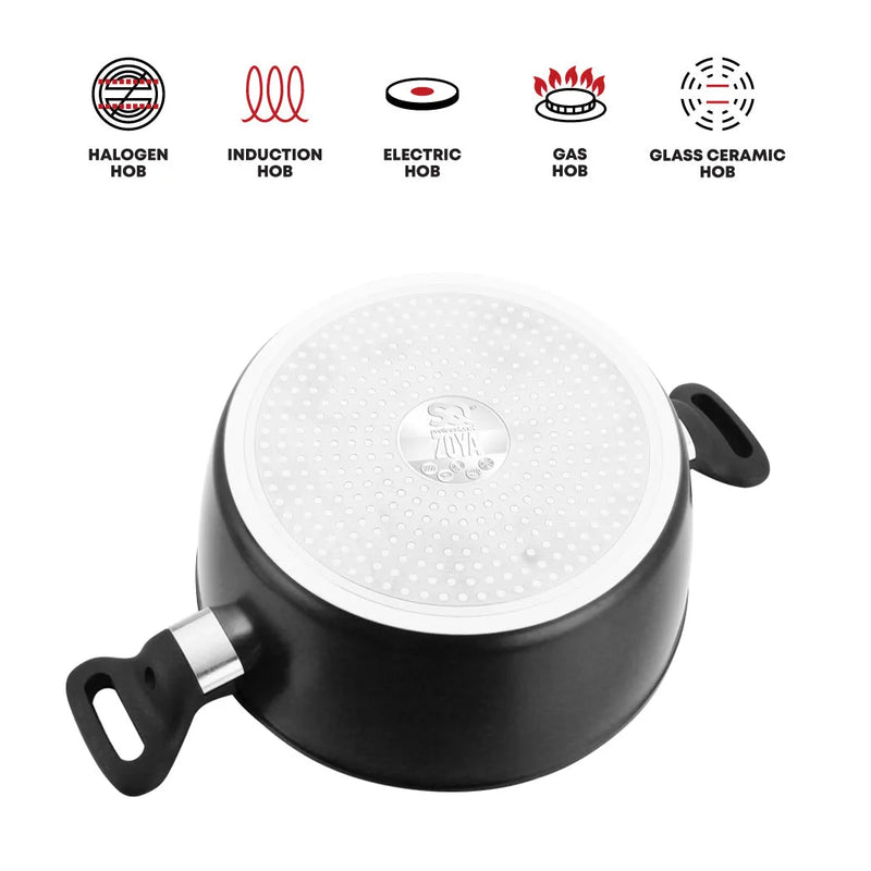 Sq Professional Zoya Forged Stockpot Set Of 4 Black