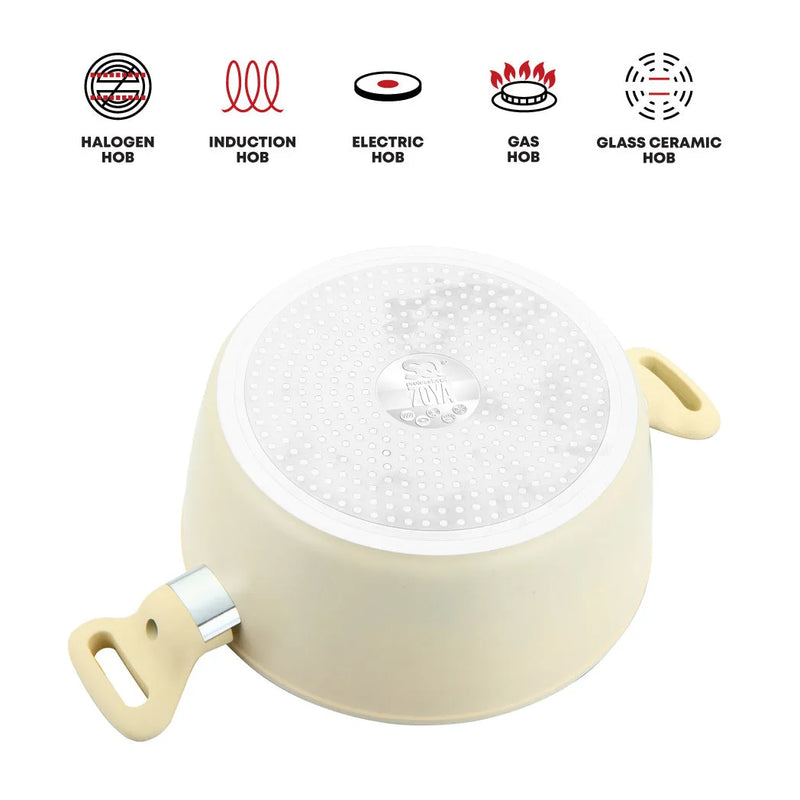 Sq Professional Zoya Forged Stockpot Set Of 4 Cream