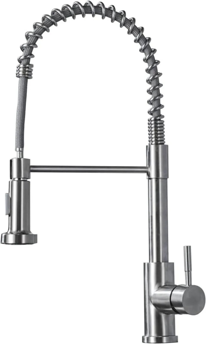 Modern Monobloc Pull Out Kitchen Mixer Tap Dual Spout Spray Single Lever 360°