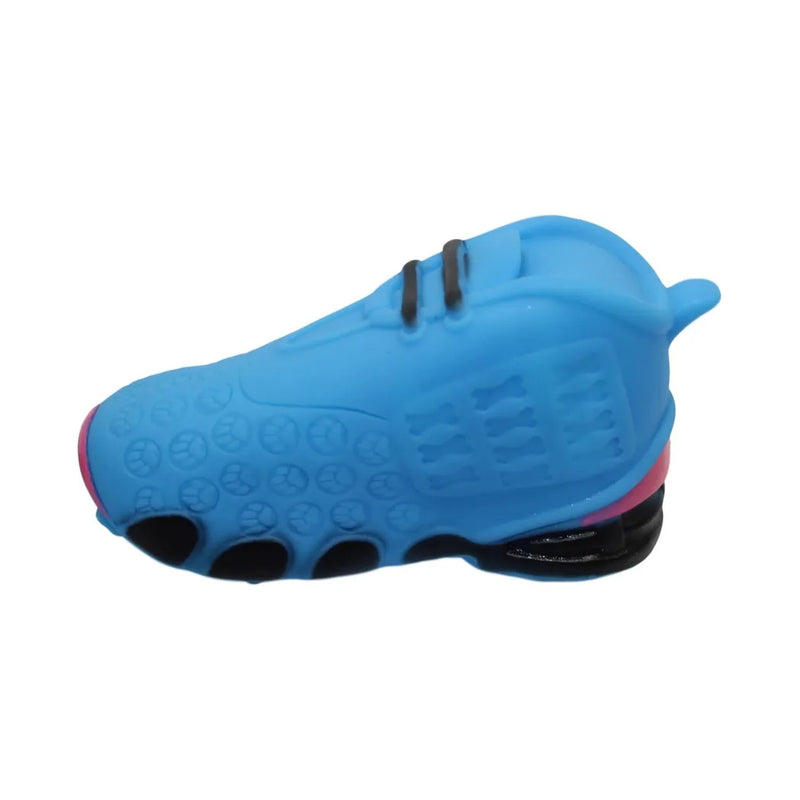 Pet Dog Toy Squeaky Football Shoe With Paw Prints Assorted Colours