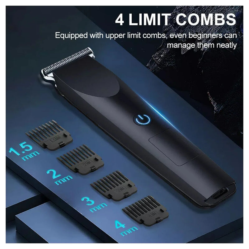 Men Pro Electric Hair Clippers Beard Trimmer Cutting Barber Shaving Machine Black (US Logistics For USPS/DHL/Fedex/UPS. No designated logistics accepted，TK/TMEU only For self-pickup）