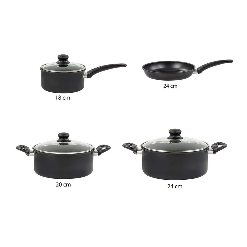 Sq Professional Carbon Steel Ultimate Cookware Pan Set Of 7