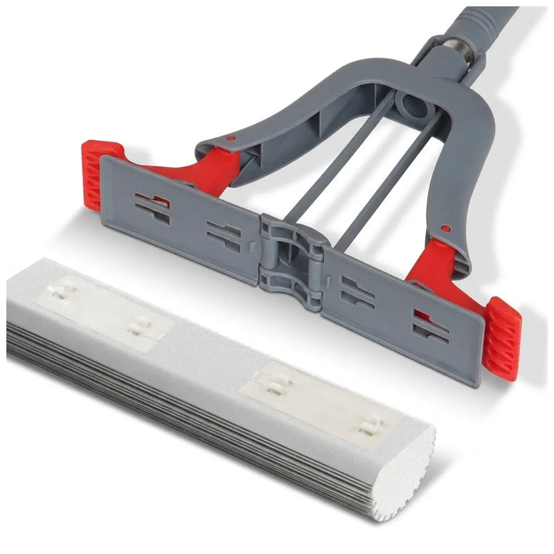 Pva Sponge Mop With Butterfly Squeeze Mechanism, E x tendable Stainless Steel Pole