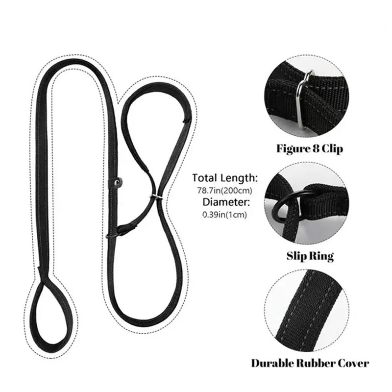 Integrated Anti-Bite Muzzle & Leash for Dogs / Dog Lead + Waste Bag Dispenser