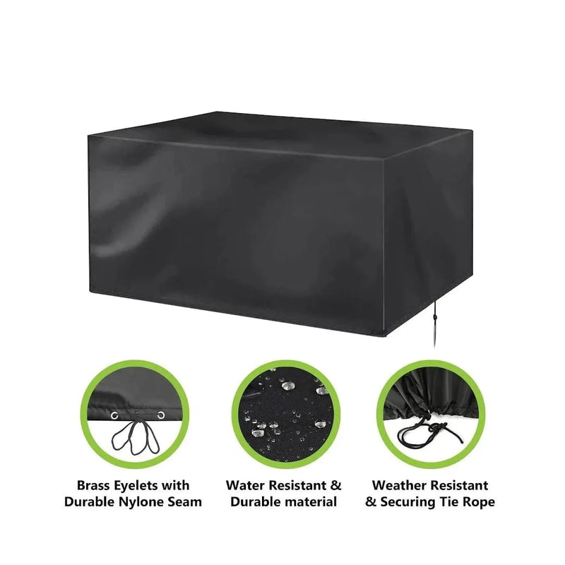 Garden Table Water Resistant Cover - 170cm x 94cm x 70cm