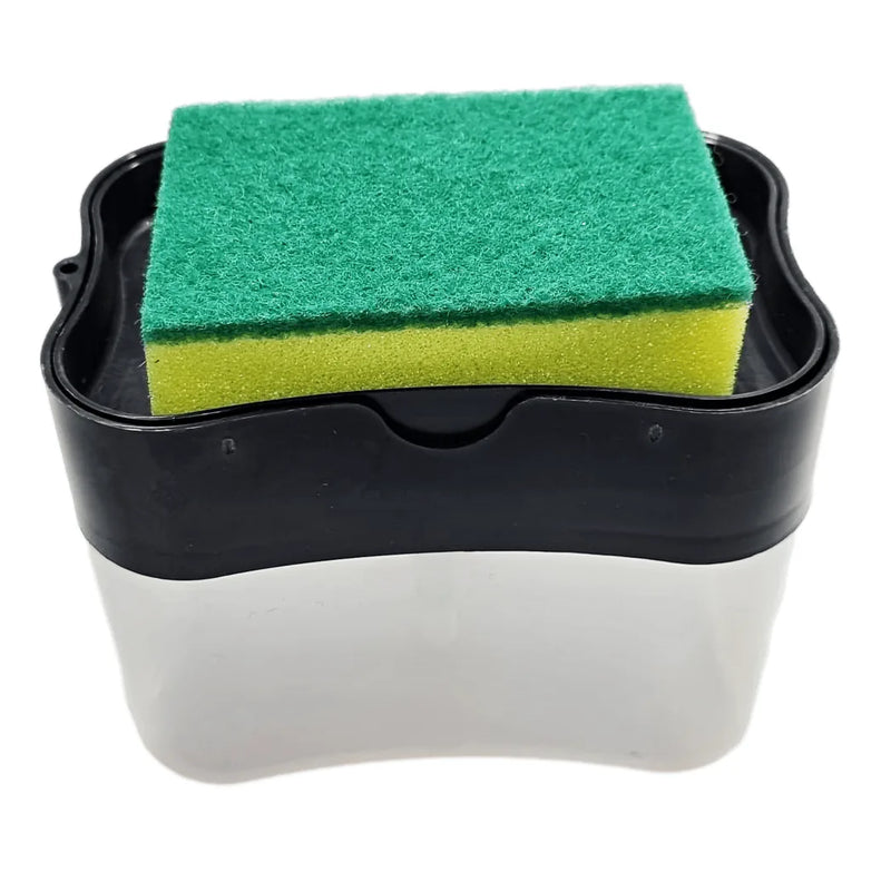2 – In – 1 Counter Top Sink Soap Dispenser And Sponge Holder Caddy