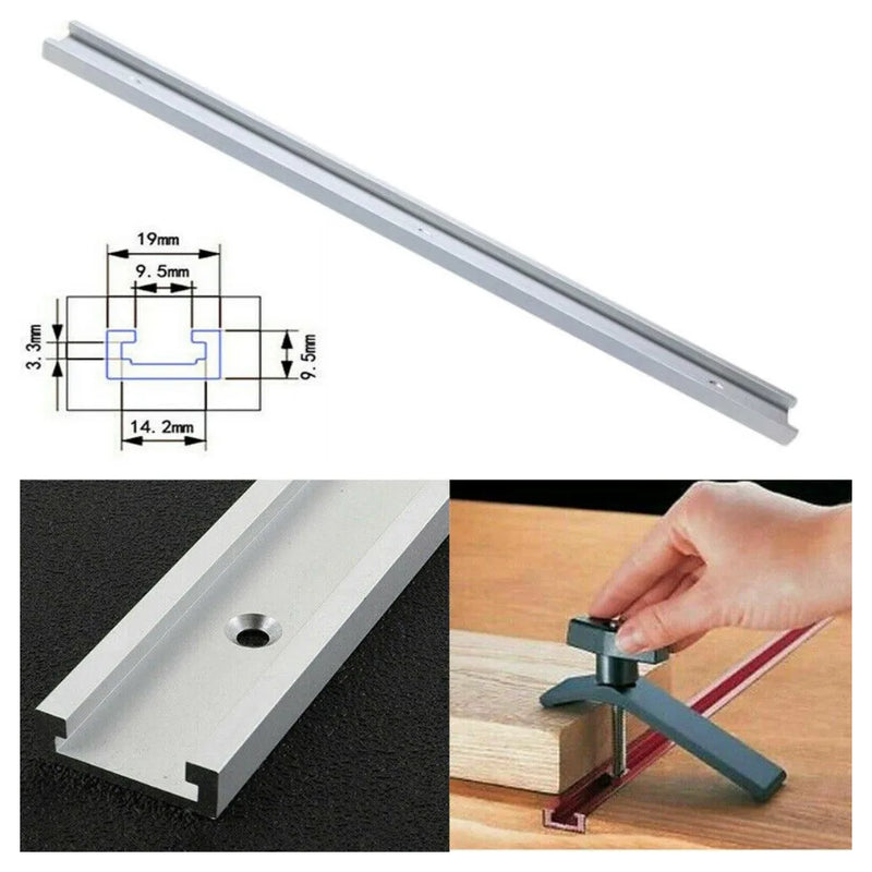 800/1000mm T-slot T-track Miter Track Jig Fixture Slot Woodworking Tool Aluminum-1000mm