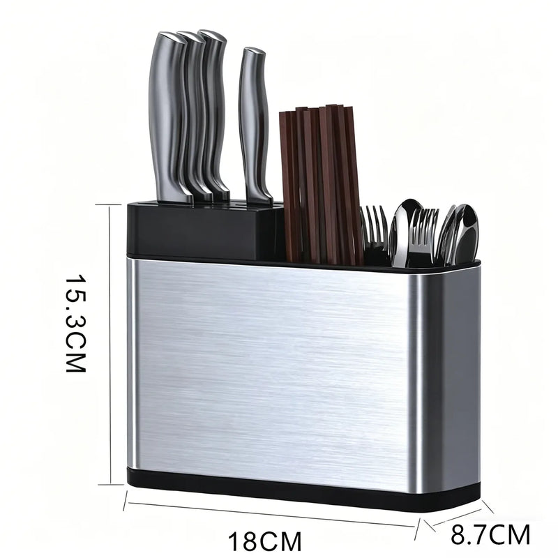Kitchen Cutlery Holder Knife Block Storage Rack Organizer Utensils Chopstick Box(US Logistics only For USPS.TK/TMEU only For self-pickup)