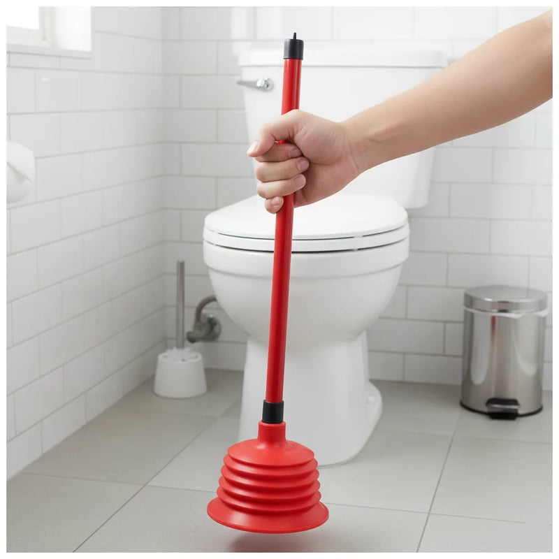 Rubber Bathroom Toilet Plunger Assorted Colours