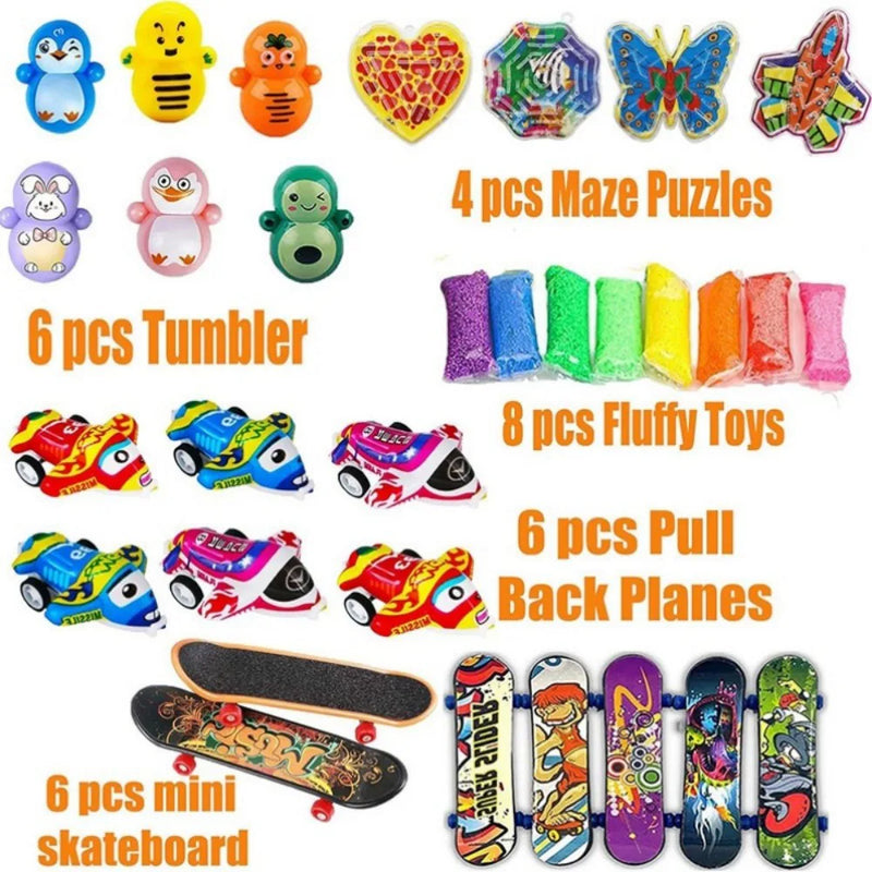 206PCS Assorted Party Bag Toys Kids Gift Party Favor Fillers Set for Boys Girls Birthday Party Favors