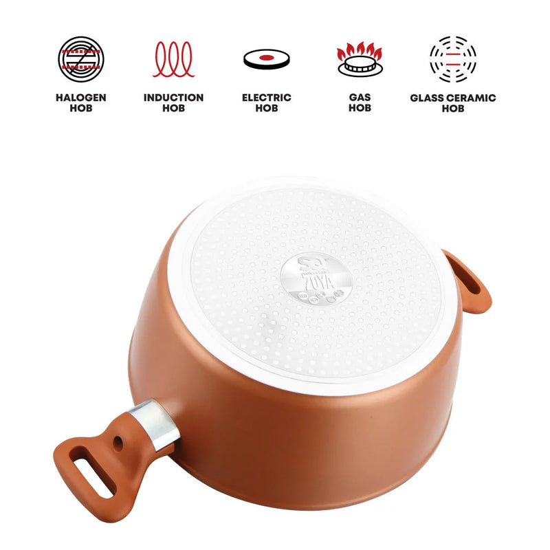 Sq Professional Zoya Forged Stockpot Set Of 4 Copper